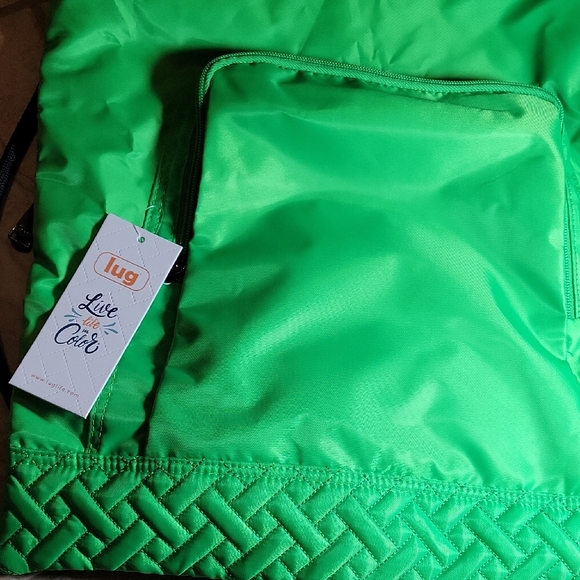 Lug Jumping Jack Drawstring Backpack In Lime Green - Picture 3 of 7